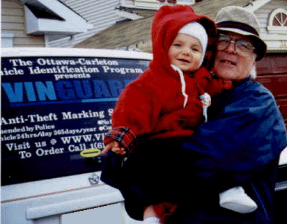 "Hanging out" with Grampie in Ottawa